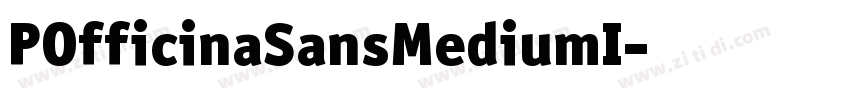 POfficinaSansMediumI字体转换