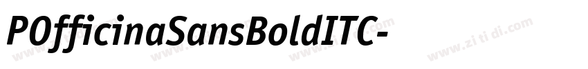 POfficinaSansBoldITC字体转换