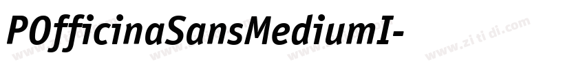 POfficinaSansMediumI字体转换