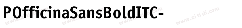POfficinaSansBoldITC字体转换