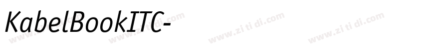 KabelBookITC字体转换 KabelBookITC字体转换