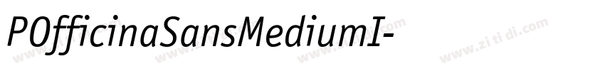 POfficinaSansMediumI字体转换