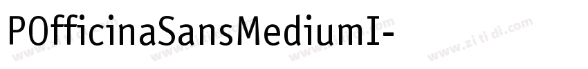 POfficinaSansMediumI字体转换