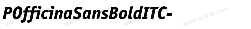 POfficinaSansBoldITC字体转换