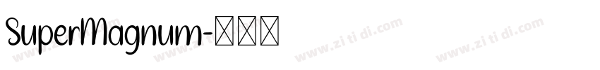 SuperMagnum字体转换