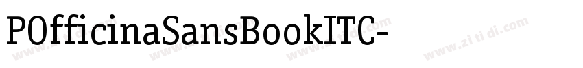 POfficinaSansBookITC字体转换