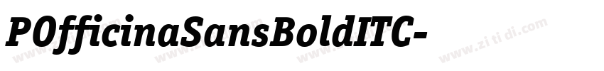 POfficinaSansBoldITC字体转换