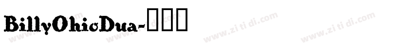 BillyOhioDua字体转换