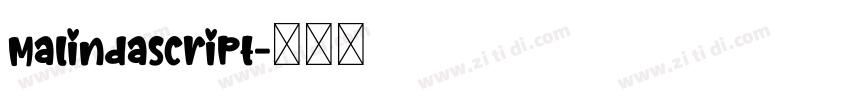 MalindaScript字体转换