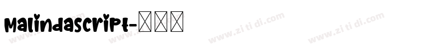 MalindaScript字体转换