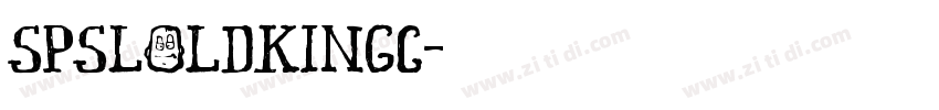SPSLOldKingC字体转换