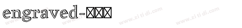 engraved字体转换
