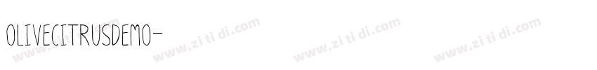 OliveCitrusDEMO字体转换