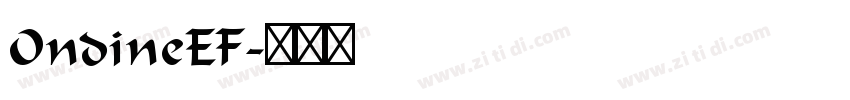 OndineEF字体转换
