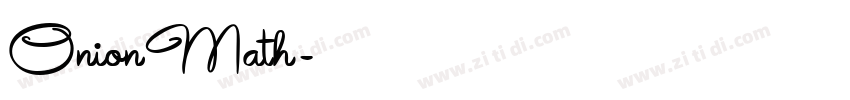 OnionMath字体转换
