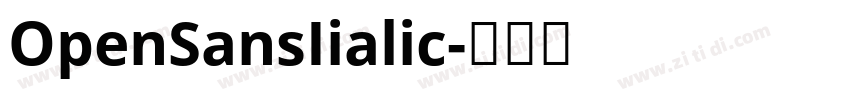OpenSansIialic字体转换