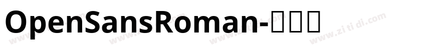 OpenSansRoman字体转换