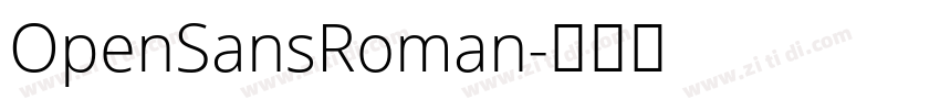 OpenSansRoman字体转换