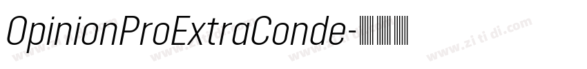 OpinionProExtraConde字体转换