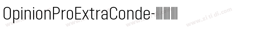 OpinionProExtraConde字体转换