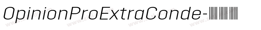 OpinionProExtraConde字体转换