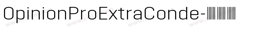 OpinionProExtraConde字体转换