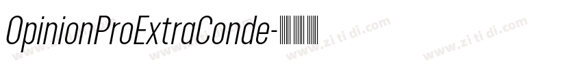 OpinionProExtraConde字体转换