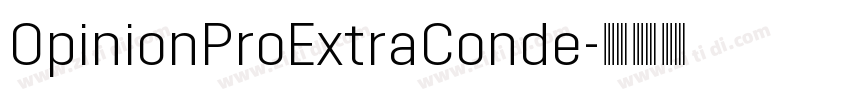 OpinionProExtraConde字体转换