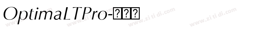 OptimaLTPro字体转换