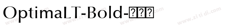 OptimaLT-Bold字体转换