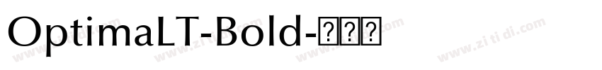 OptimaLT-Bold字体转换