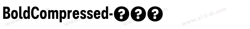 BoldCompressed字体转换