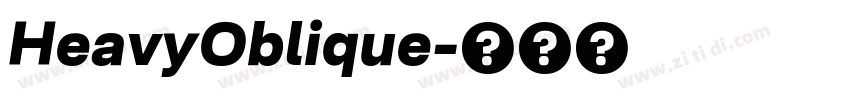 HeavyOblique字体转换