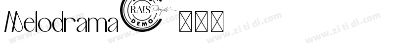 Melodrama字体转换