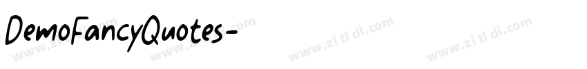 DemoFancyQuotes字体转换