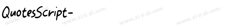 QuotesScript字体转换