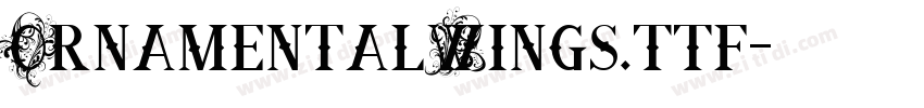OrnamentalWings.ttf字体转换