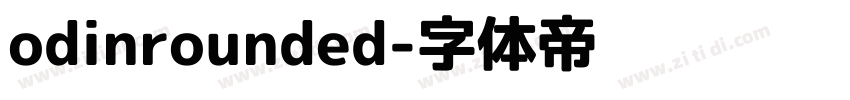 odinrounded字体转换