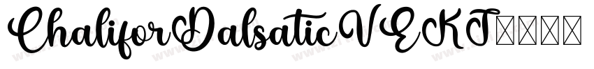 ChaliforDalsaticVEKT字体转换