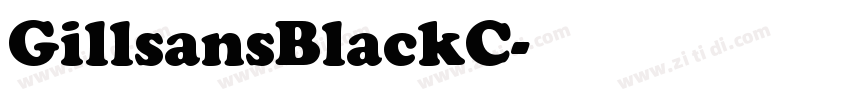 GillsansBlackC字体转换