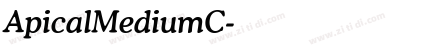 ApicalMediumC字体转换