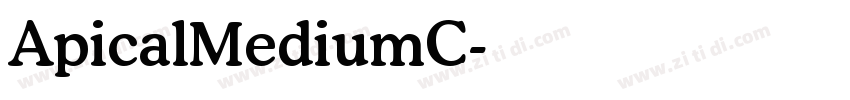 ApicalMediumC字体转换