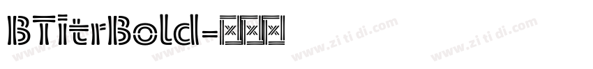 BTitrBold字体转换