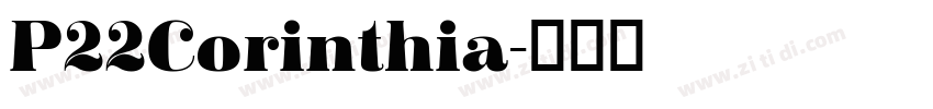 P22Corinthia字体转换