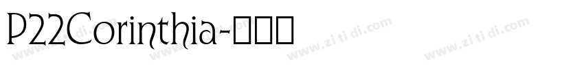 P22Corinthia字体转换