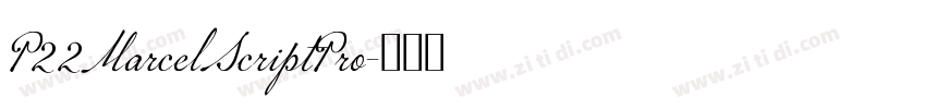 P22MarcelScriptPro字体转换
