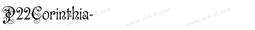 P22Corinthia字体转换