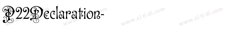 P22Declaration字体转换