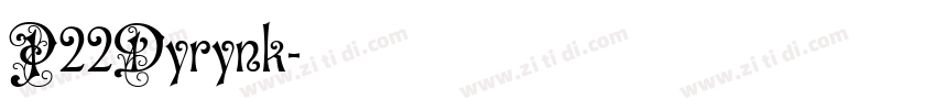 P22Dyrynk字体转换