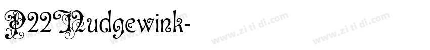 P22Nudgewink字体转换